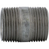 Mamelon 530 tube soudé filetage conique longueur 60mm galva D40x49 réf.530G6040
