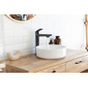 Mitigeur lavabo réhaussé RUBY avec vidage Noir mat Réf. 15NM205