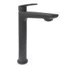 Mitigeur lavabo réhaussé RUBY avec vidage Noir mat Réf. 15NM205