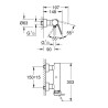 Mitigeur monocommande Douche GROHE Plus Supersteel Réf. 33577DC3
