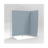 Pack 2 panneaux muraux DECOFAST Extra large 900x2000 et 1200x2000 et profilés inclus assortis Blanc satiné réf. 400319