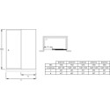 Porte de douche coulissante 120 cm chrome E14C120GA