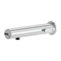 Mitigeur lavabo PRESTO LINEA mural. Déclenchement électronique sans contact. Alimentation secteur 230V avec transformateur 3l/min Chromé. Réf : 57104