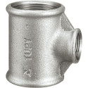 Té réduit 130R fonte malléable galvanisée femelle 26x20x26 réf.130G2620