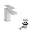 Mitigeur lavabo 80 Tecturis E  CoolStart avec tirette et vidage Blanc mat Réf. 73002700