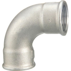 Courbe 90° fonte malléable galvanisée 2 femelle-femelle 26x34 réf.002026G
