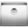 Cuve à intégrer en acier inox lisse BLANCO CLARON 450 U vidage 90 mm automatique InFino et siphon couleur brossé aspect brillant garantie à vie Réf. 521575
