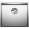 Cuve à intégrer en acier inox lisse BLANCO CLARON 450 U vidage 90 mm automatique InFino et siphon couleur brossé aspect brillant garantie à vie Réf. 521575