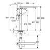 Mitigeur monocommande Bain/Douche 1/2" montage au sol GROHE Plus Supersteel Réf. 23846DC3"