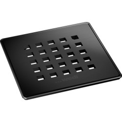 Grille WEDI FUNDO 5.1  métal noir carrée massif 115x115x5mm Réf.676800131