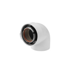 Coude 80-125 aluminium/PVC nouveau Sékurit 87° Réf. 229521