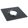 Conduits pellets - email noir mat plaque de proprete 300 x 300 noir 100 réf. 126100