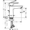 Mitigeur de lavabo Talis E 110 avec tirette et vidage Réf. 71710000