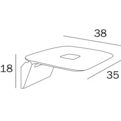 Siège relevable noir, TUV, 1.600 N 160 Kg anti bactérien Réf. AV036BNE