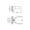 Double patère Selection Supersteel Réf. 41049DC0
