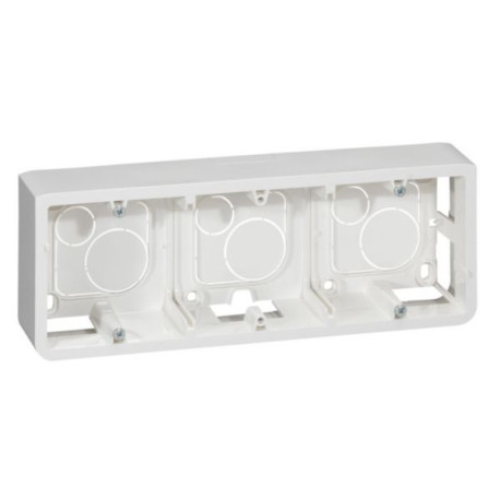 Cadre saillie Mosaïc pour support réf. 802 53 prof 40 mm 6/8 ou 3x2 modules horizontaux Ref.080286