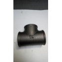 Té 130 fonte malléable noir femelle 33x42 réf.130033N