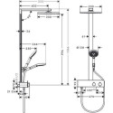 Colonne de douche SHOWERPIPE RAINDANCE E 300 1jet 350 ST réf. 27361000