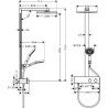 Colonne de douche SHOWERPIPE RAINDANCE E 300 1jet 350 ST réf. 27361000