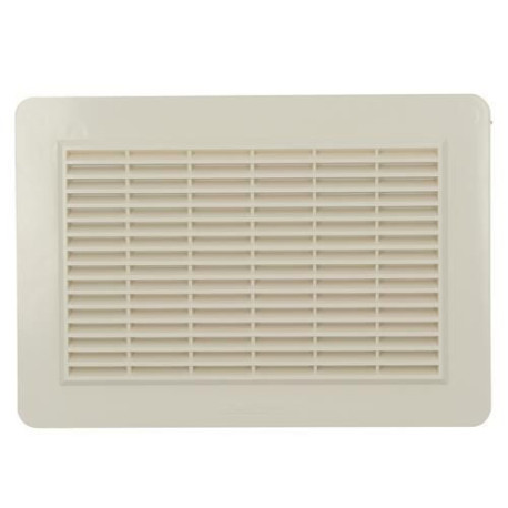 Grille d'aération spéciale façade en applique rectangulaire horizontale sable GAPM2