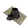 Solin Bioten noir 5 - 30° 150 mm + collet RAL 9005 Réf 471415