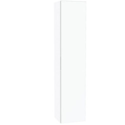 Colonne Alterna PLENITUDE H160cm 1 porte miroir L35cm P38cm blanc mat