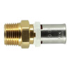 Manchon à sertir à visser mâle fixe Fluxo laiton diamètre 16x1/2mm réf. FLM1615M