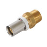 Manchon à sertir à visser mâle fixe Fluxo laiton diamètre 16x1/2mm réf. FLM1615M