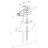 Robinet Flotteur QUIETO hyper silencieux à économie d'eau Réf. 30778020