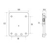 Platine de fixation pour rail, anthracite réf. 44713