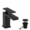 Mitigeur lavabo 80 Tecturis E  CoolStart avec tirette et vidage Noir mat Réf. 73002670