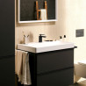 Mitigeur lavabo 80 Tecturis E  CoolStart avec tirette et vidage Noir mat Réf. 73002670