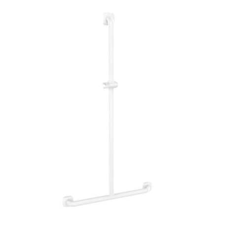 Barre d'appui en T, 676 x 1276 mm, ERGOLIFE Nylon blanc Ø 38 x 25 mm Ref.45340