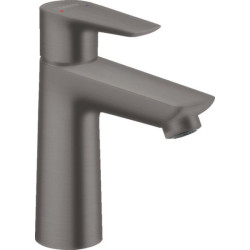 Mitigeur  lavabo TALIS E 110 CH3 CoolStart avec tirette et vidage Noir Chromé brossé Réf. 71713340