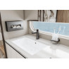 Mitigeur  lavabo TALIS E 110 CH3 CoolStart avec tirette et vidage Noir Chromé brossé Réf. 71713340