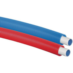 Tube uni pipe Plus pré-gainé 16x2,0 bleu 75 mètres réf. 1063059
