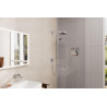 Mitigeur de lavabo encastré mural HG Metropol bec 225 mm poignée manette réf. 32526000