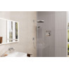 Mitigeur de lavabo encastré mural HG Metropol bec 225 mm poignée manette réf. 32526000
