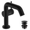 Mitigeur lavabo 110 Tecturis S Fine CoolStart, bonde Push-Open Noir mat Réf. 73320670