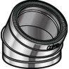 Coude 30° THERMINOX ZI, diamètre 130 mm, Spécial Gaz EC 30 130 ZI Réf. 23130011/9999