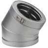 Coude 30° THERMINOX ZI, diamètre 130 mm, Spécial Gaz EC 30 130 ZI Réf. 23130011/9999