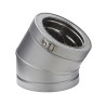 Coude 30° THERMINOX ZI, diamètre 130 mm, Spécial Gaz EC 30 130 ZI Réf. 23130011/9999