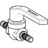 Robinet à boisseau sphérique en laiton avec poignée Mepla diamètre 20mm réf 612061002