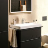Mitigeur lavabo 80 Tecturis E  CoolStart avec tirette et vidage Chromé Réf. 73002000