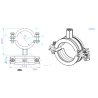 Collier  bis 2s ez epdm M8/10 108-114 mm NOVIPRO