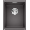 Cuve à intégrer sous plan en SILGRANITPuraDur BLANCOSUBLINE 320 U 1 Cuve sans égouttoir vidage 90 mm InFino manuel et siphon couleur gris rocher garantie 10 ans Réf. 523407
