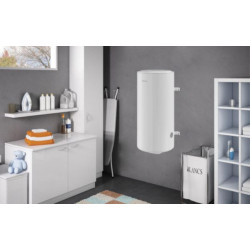 Duotherm équipé multiposition 150L, installation verticale ou horizontale, livré avec 1 raccord diélectrique 3/4'', équipé d'un échangeur annulaire, sans Aquastat, sans kit Aquastat Réf : 874036