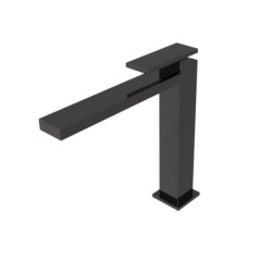 Mitigeur lavabo TABULA mi-haut avec vidage Up & Down Chromé Noir Réf. TA22772