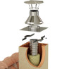 Chapeau de toit Acier galvanisé diamètre : 153 / 167 / 180 réf. 570003