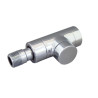 Raccord union de radiateur «Combi E» DN 15, PN 10, té de réglage, chromé Réf.1167052